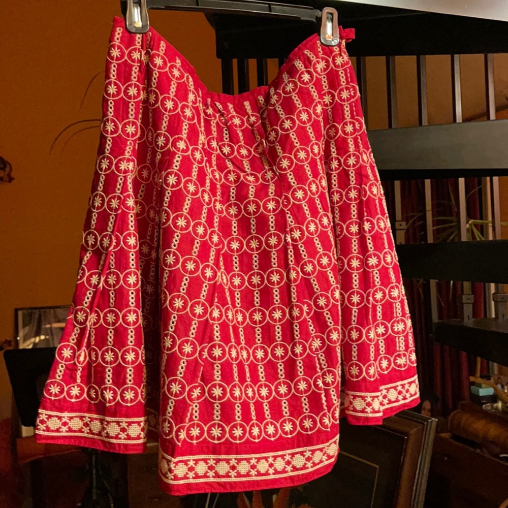 Max Studio Embroided skirt